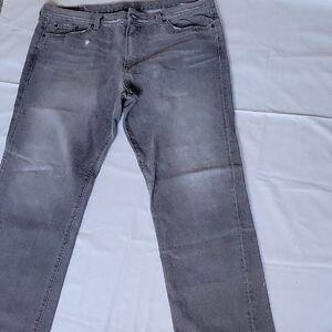 Lucky Brand Gray Straight Jeans with Soft Denim